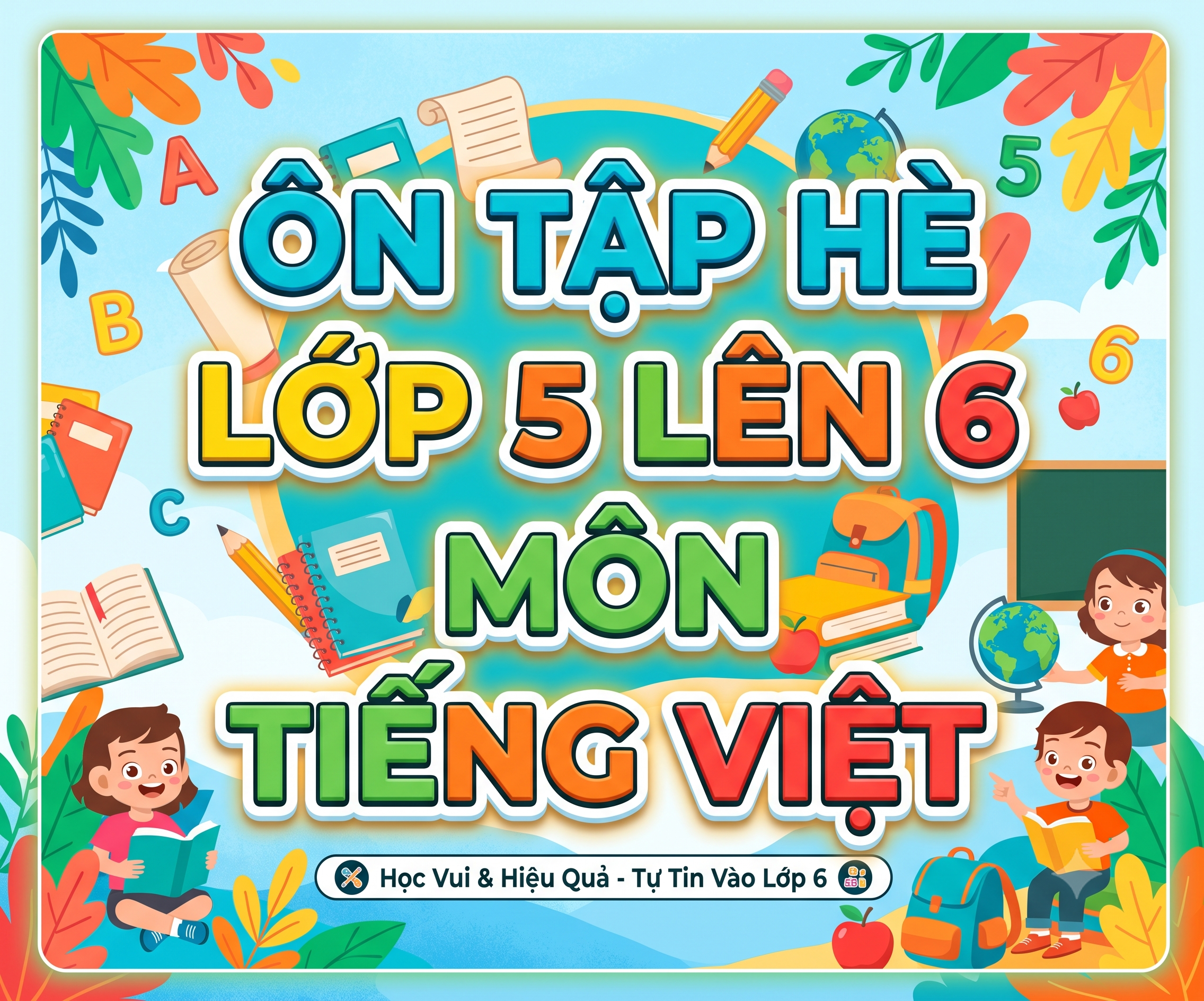 Ôn tập hè lớp 5 lên 6 môn tiếng việt năm 2026